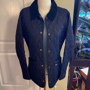Barbour Quilted Navy Blue Jacket